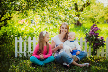 Fototapeta premium parent and children