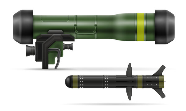 hand portable missile system vector illustration