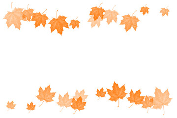 maple leaf illustration for background design, wallpaper, ppt, etc. without background, elegant, aesthetic. brownish orange leaf color.