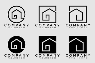 Creative Real Estate Logo Design. House Logo Design. Real Estate Vector Icon