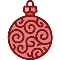 bauble two tone icon
