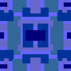 Abstract Small Blue Cube Block Pattern