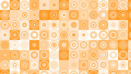 yellow and orange geometric pattern, wallpaper for tile, banner, tableclothe