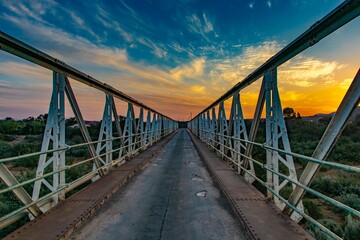 Historical Lady de Waal bridge in the arid Karoo region, Steytlerville, Eastern Cape, South Africa