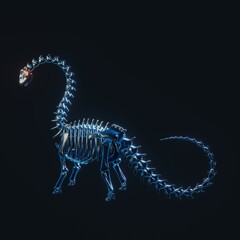 dinosaur 3d.3d illustration, 3d rendering, animal,