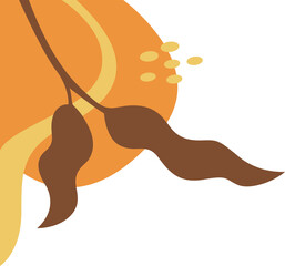 Botanical Corner Shape Vector