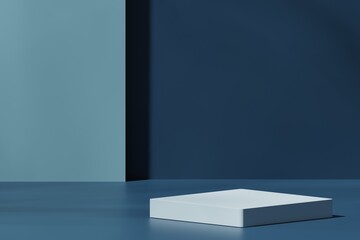 Scene with a podium for product presentation, 3d rendering