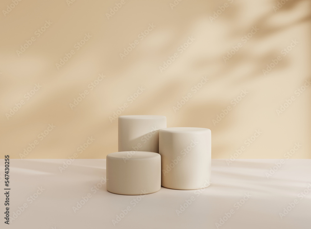 Poster 3d background scene with podium. minimal product display mockup with geometric shape object. 3d rend