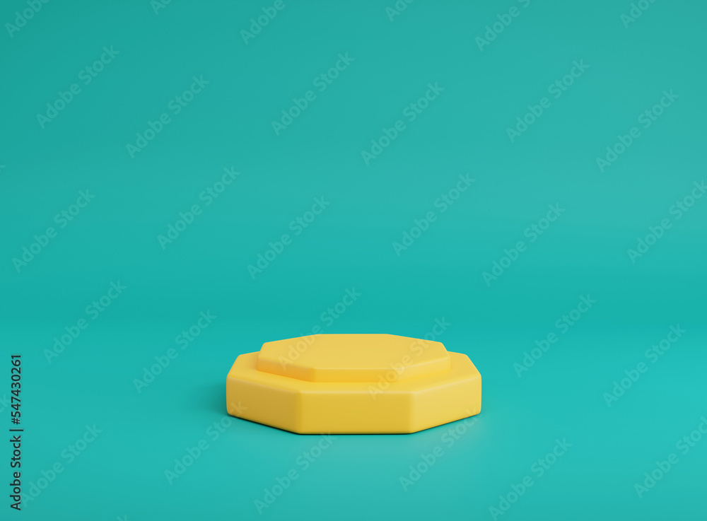 Poster 3d background scene with podium. minimal product display mockup with geometric shape object. 3d rend