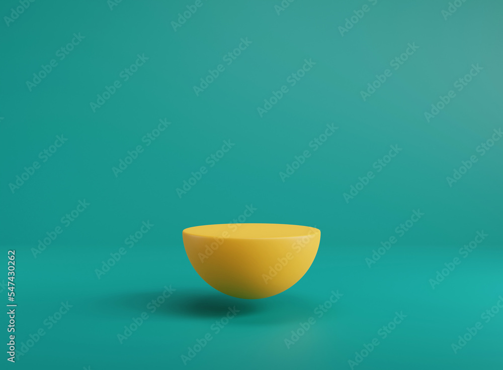 Poster 3d background scene with podium. minimal product display mockup with geometric shape object. 3d rend