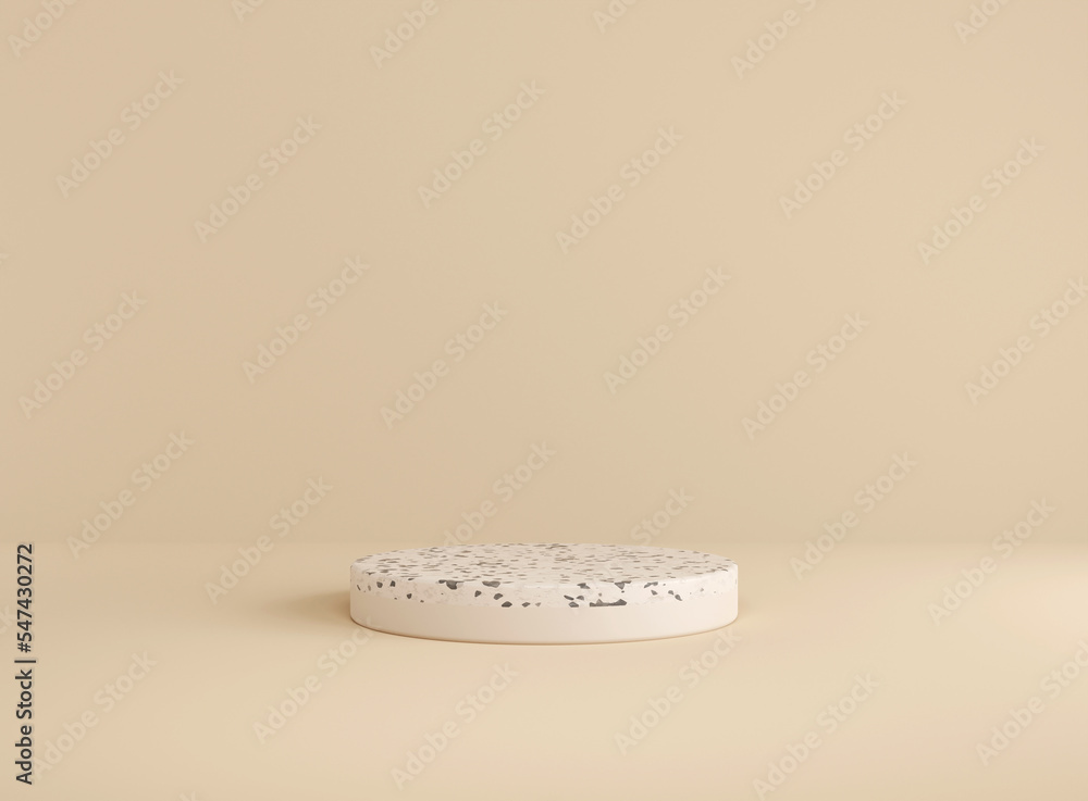 Poster 3d background scene with podium. minimal product display mockup with geometric shape object. 3d rend