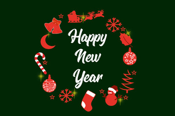 Christmas ring background