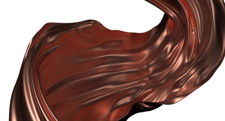 3d render of dark and gold cloth. iridescent holographic foil. abstract art fashion background.