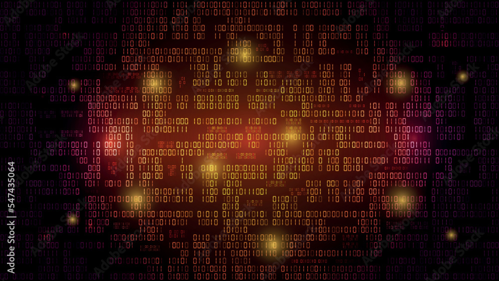 Leinwandbilder Hacker matrix. Spy binary code. Cybercrime in cyberspace. Computer data. Futuristic robot AI. Software encode backdrop. One and zero symbols encryption coding. Vector abstract background
