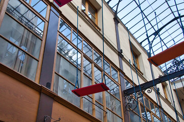 office building with glass windows