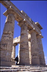 Selinunte archaeological ruins, E temple, Sicily, Italy.