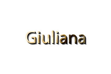 GIULIANA 3D NAME