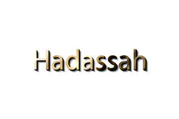HANDASSAH 3D NAME