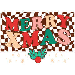 Mery xmas Christmas Retro Groovy svg bundle
