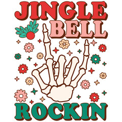 Jinger Bell RockinChristmas Retro Groovy svg bundle