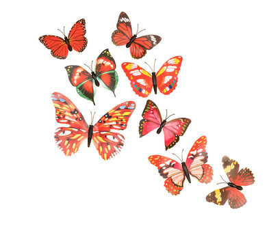Fototapeta Fake butterflies decoration