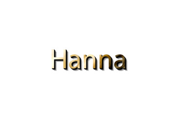 HANNA 3D NAME