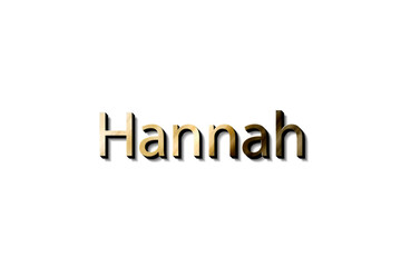HANNNAH 3D NAME