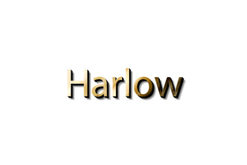 HARLOW 3D NAME