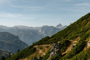 Mountain panorama - Berchtesgaden Alps, Germany, Bavaria, Schoenau am Koenigssee