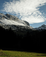 Premières neiges d'Automne sur les hauteurs du Vercors au dessus de Villard De Lans