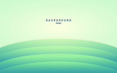 Green shape geometric circle soft elegant template background