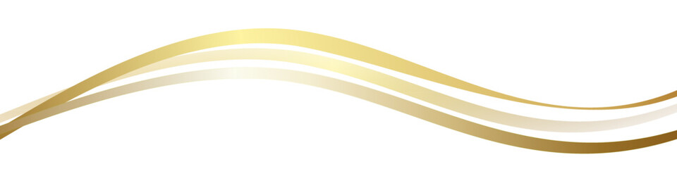 Gold Welle Wellen Band Banner