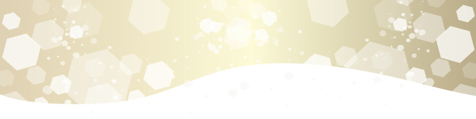 Gold Welle Wellen Band Banner Schnee