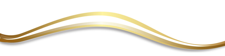 Welle Gold Wellen Band Banner