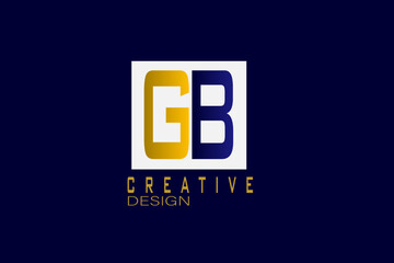 G and B letter logo design for a company