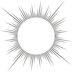 Circle audio wave. Circular music sound equalizer. Abstract radial radio and voice volume symbol. 
