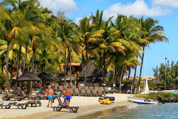 Grand Baie - known resort on the north west coast of Mauritius, Indian Ocean, Africa