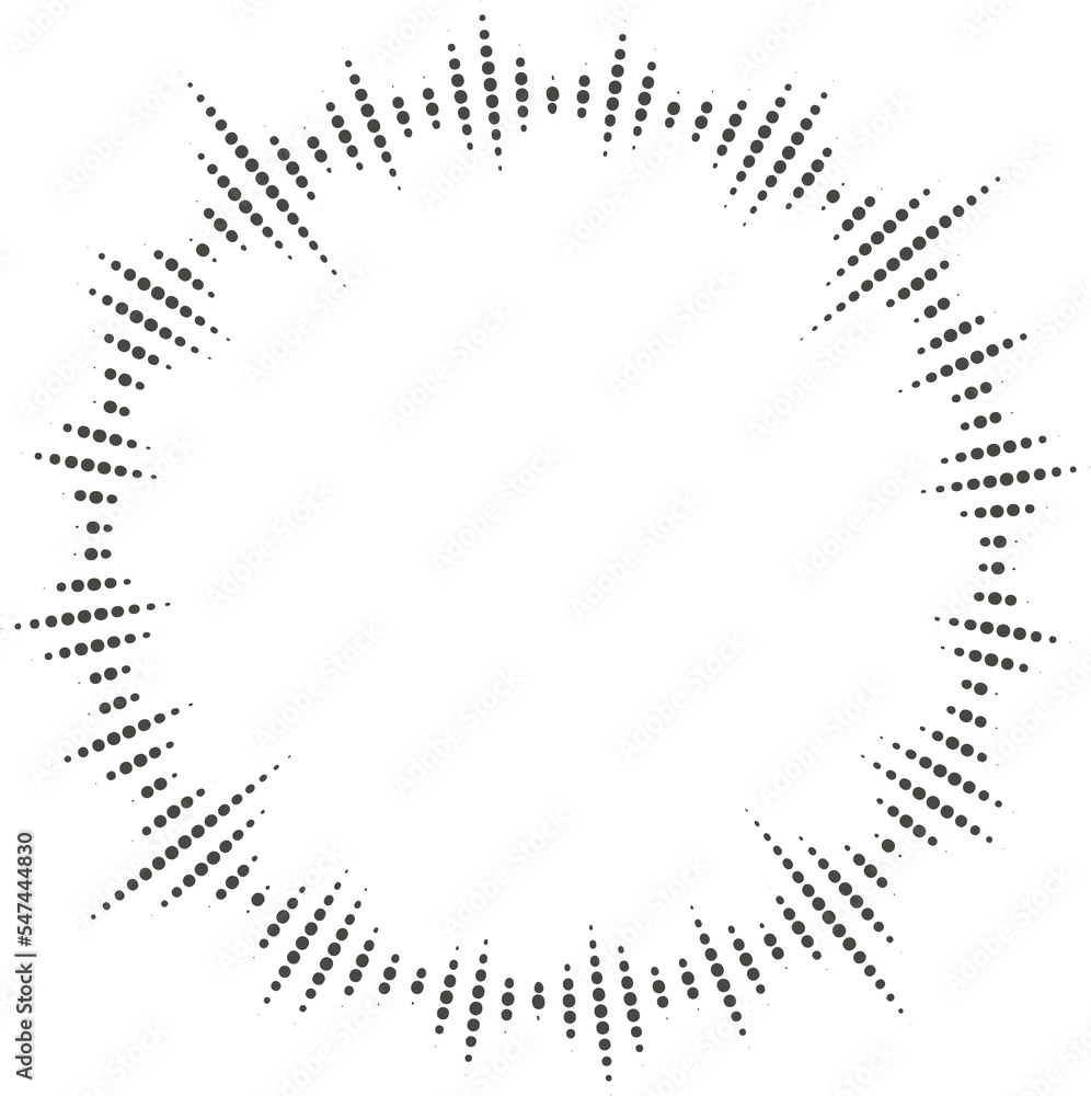 Poster circle audio wave. circular music sound equalizer. abstract radial radio and voice volume symbol.