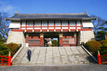Fushimi Castle, also known as Momoyama Castle in Fushimi area of Kyoto, Japan