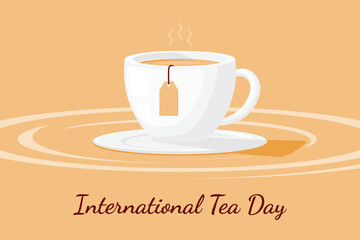 International Tea Day background.