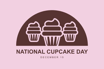 National Cupcake Day background.