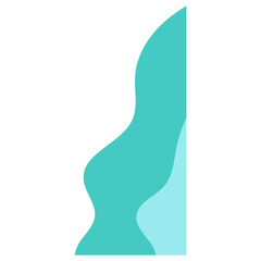 Wavy Abstract Corner With Pastel Color