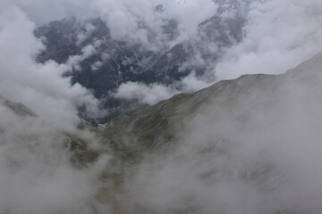 The Stelvio Pass in Italy - the highest paved mountain pass in the Eastern Alps