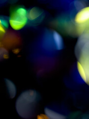 Abstract twinkled lights background with bokeh defocused white lights. Valentines Day, Party, Christmas background