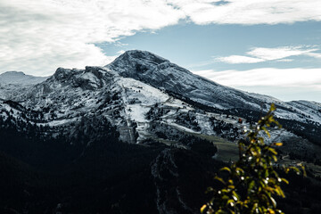 Premières neiges d'Automne sur les hauteurs du Vercors au dessus de Villard De Lans