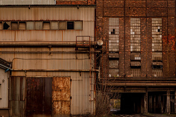 Interior Of Abandoned Building. Old industrial building © Leszek Szelest