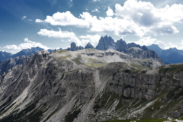 Three Peaks (Tre Cime) nature park - Dolomites UNESCO Heritage, Alps mountains, Italy