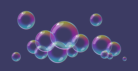 Bubbles on dark