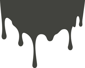 Melted drips and liquid paint drops. Current chocolate, ink, honey or syrup. Oil and cream blobs. 
