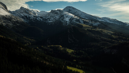 Premières neiges d'Automne sur les hauteurs du Vercors au dessus de Villard De Lans